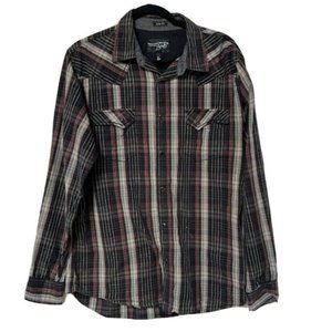 Moonshine Spirit‎ by Brad Paisley Slim Fit Western Pearl Snap Shirt Size Large